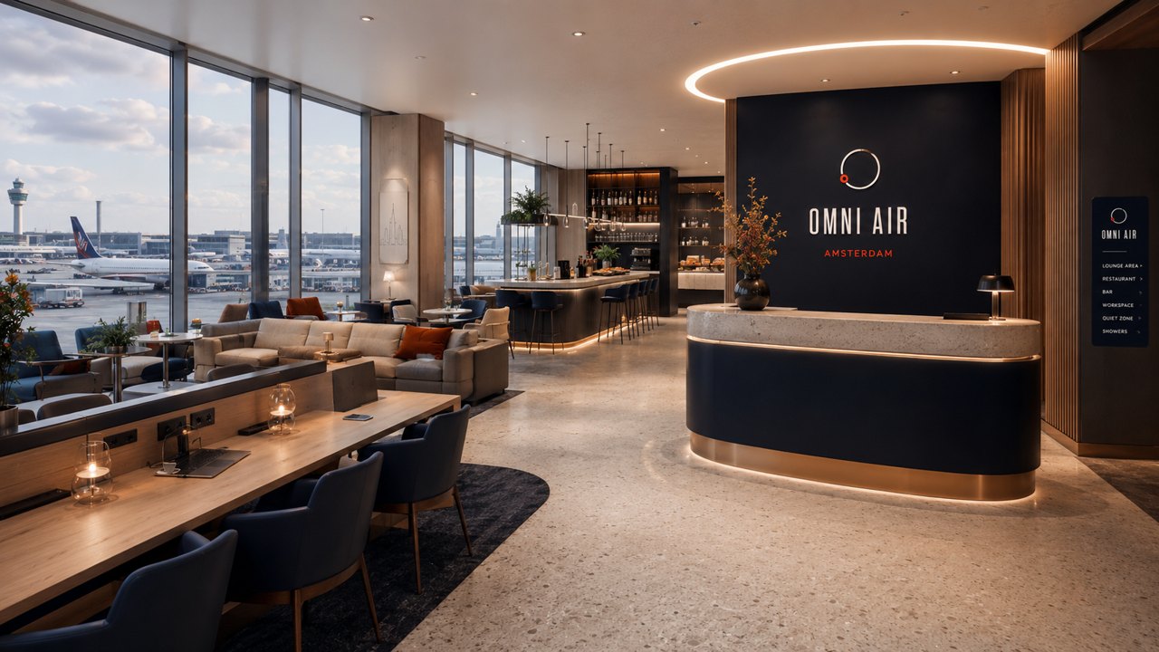The Omni Air lounge at rest